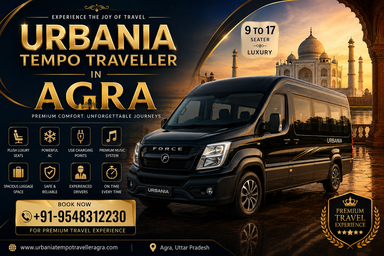 Urbania Tempo Traveller in Agra
